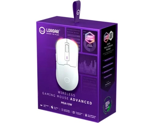 Мишка Lorgar MSA10W Wireless Gaming White (LRG-MSA10W-WH)