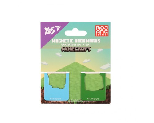 Закладки для книг Yes магнітні Minecraft.Spring, висікання, 2 шт (708445)
