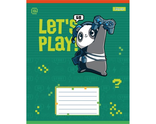 Зошит 1 вересня Let's Play А5 12 аркушів клітинка (768189)