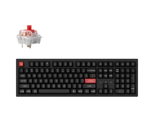 Клавіатура Keychron K10 PRO K pro Red QMK Wireless/Bluetooth/USB-А UA Black (K10P-A1-UA)
