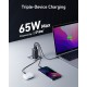 Зарядний пристрій Anker PowerPort 735 GaNPrime 65W 2xUSB-C PD + 1xUSB-A PIQ PPS/DPDS (A2668311)