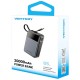 Батарея універсальна Vention 20000mAh 65W 3A PD, QC/3.0, USB-A, Type-C OUT, with Built-in USB-C Cable, LED Display (FHYB0)
