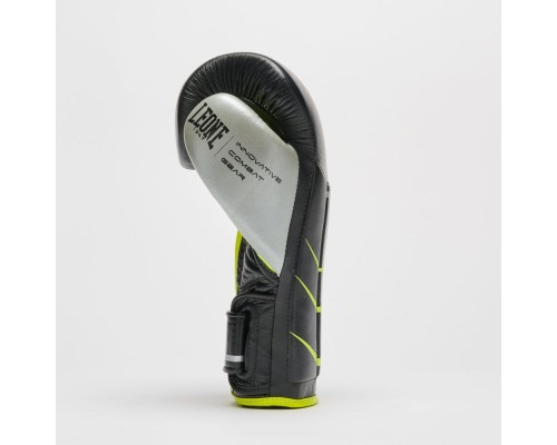 Боксерські рукавички Leone GN110F Revo Fluo Black 12 унцій (GN110F_Black_12oz)