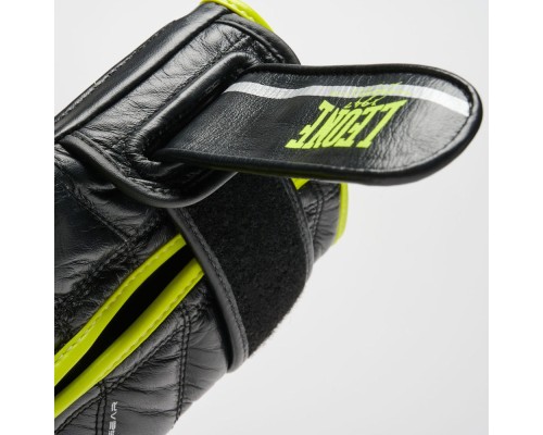 Боксерські рукавички Leone GN110F Revo Fluo Black 12 унцій (GN110F_Black_12oz)
