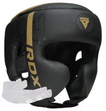 Боксерський шолом RDX F6 Kara Matte Golden S (HGR-F6MGL-S)