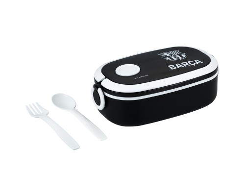 Ланч-бокс дитячий Kite FC Barcelona, 900 мл, чорний (BC25-1180)