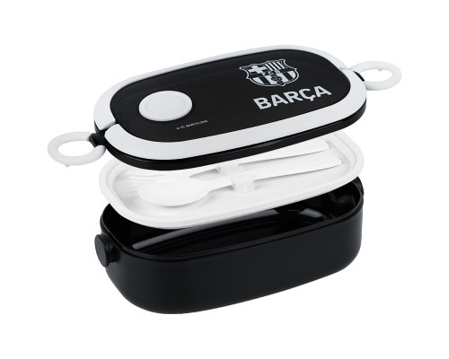 Ланч-бокс дитячий Kite FC Barcelona, 900 мл, чорний (BC25-1180)