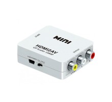 Перехідник HDMI F to 3xRCA F AV 720P/1080P white Voltronic (YT-CM-HDMI/AV-W)