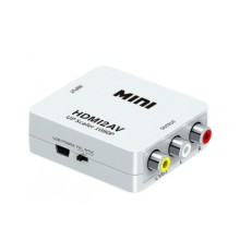 Перехідник HDMI F to 3xRCA F AV 720P/1080P white Voltronic (YT-CM-HDMI/AV-W)