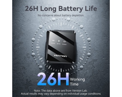 Мікрофон Vention USB-C 2-Pack Wireless Lavalier Black (NCBB0)