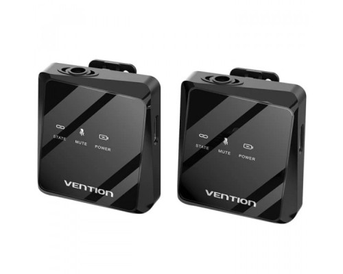 Мікрофон Vention USB-C 2-Pack Wireless Lavalier Black (NCBB0)