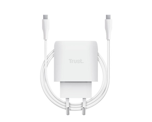 Зарядний пристрій Trust USB-C 45W GaN PD/PPS white (25522_TRUST)