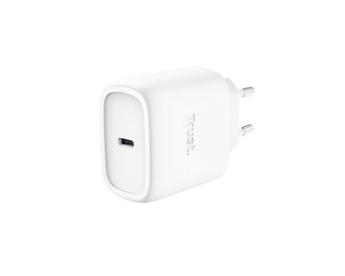 Зарядний пристрій Trust USB-C 45W GaN PD/PPS white (25522_TRUST)