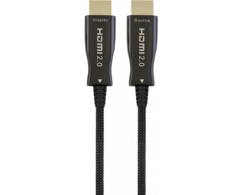 Кабель мультимедійний HDMI M to HDMI M 35.0m V2.0 4K 60Hz AOC Cablexpert (CCBP-HDMI-AOC-35M)