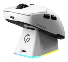 Мишка GamePro Genesis Airmaster Wireless/Bluetooth/USB White (GM167W)