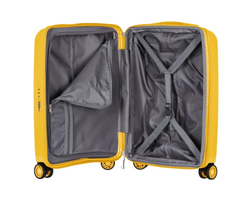Набір валіз 2E Aero (M+S), бурштиново-жовті (2E-SPP-AERO-SET2-AY)
