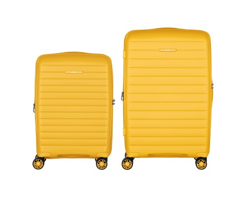 Набір валіз 2E Aero (M+S), бурштиново-жовті (2E-SPP-AERO-SET2-AY)