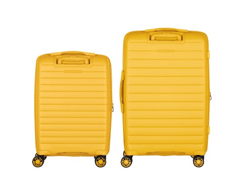Набір валіз 2E Aero (M+S), бурштиново-жовті (2E-SPP-AERO-SET2-AY)