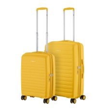 Набір валіз 2E Aero (M+S), бурштиново-жовті (2E-SPP-AERO-SET2-AY)
