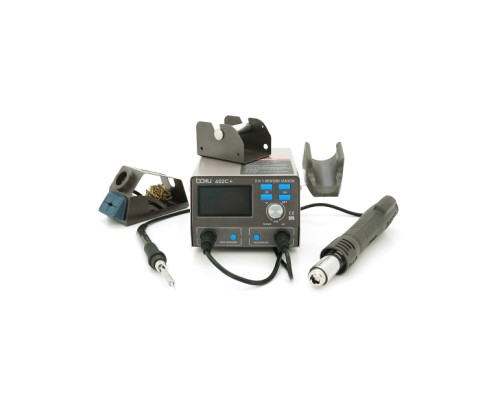 Паяльна станція Bakku BA-602C+ фен, паяльник, цифрова індикація, DC: 220V, 4A, 750W (BA-602C+)