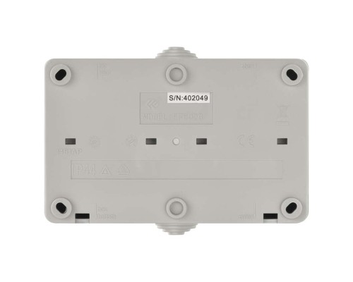 Розетка EMOS 16A 250V IP44 подвійна (A1396.1)