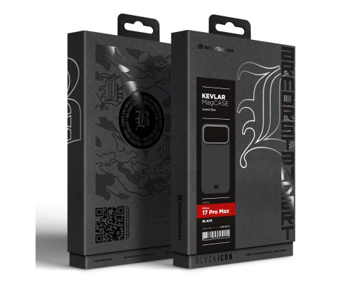 Чохол до мобільного телефона Armorstandart BlackIcon Kevlar MagCase Apple iPhone 17 Pro Max Black (ARM88531)