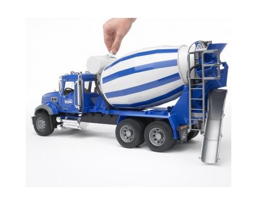 Спецтехніка Bruder бетоновіз Bruder Mack Granite М1:16 Сині (02814)