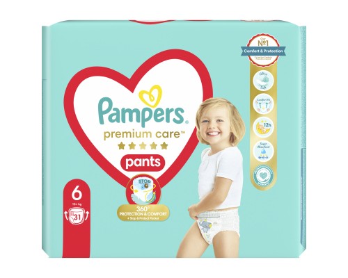 Підгузки Pampers Premium Care Pants Extra Large (15+ кг), 31 шт. (8001090759917)