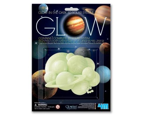 Ігровий набір 4М Сяючі 3D-наклейки Сонячна система (00-05423)