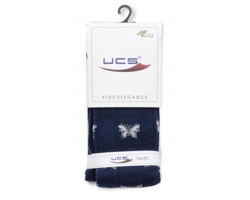 Колготки дитячі UCS Socks з метеликами (M0C0301-2110-3G-dackblue)