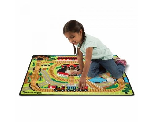Дитячий килимок Melissa&Doug Залізниця з паровозиками (MD19554) Дитячий килимок Melissa&Doug Залізниця з паровозиками (MD19554)
