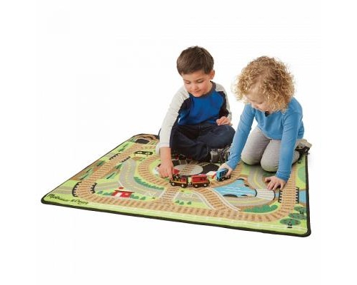 Дитячий килимок Melissa&Doug Залізниця з паровозиками (MD19554) Дитячий килимок Melissa&Doug Залізниця з паровозиками (MD19554)