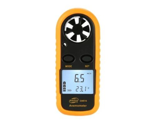 Анемометр Benetech цифровий 0,1-30м/с, -10-45°C (GM816) 