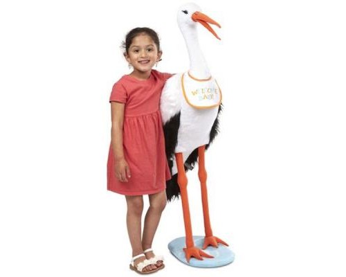 М'яка іграшка Melissa&Doug Гігантський плюшевий лелека, 115 см (MD30407)