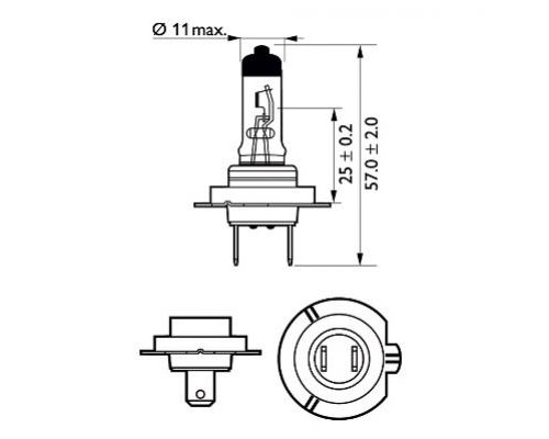 Автолампа Philips галогенова 55W (12972 LLECO C1)