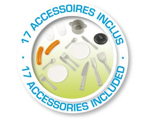 Ігровий будиночок Smoby з літньою кухнею дверним дзвінком і столиком (810202)