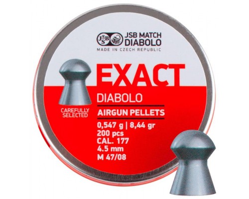 Пульки JSB Diabolo Exact 4,5 мм, 0,547 г, 200шт/уп (546235-200)