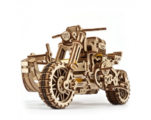 Конструктор Ugears Мотоцикл Scramber з коляскою (6336921)