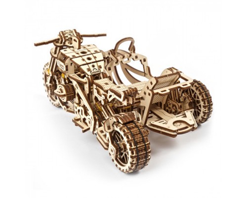 Конструктор Ugears Мотоцикл Scramber з коляскою (6336921)