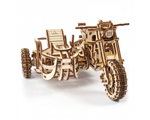 Конструктор Ugears Мотоцикл Scramber з коляскою (6336921)