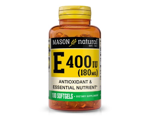Вітамін Mason Natural Вітамін Е 180мг, Vitamin E 400 IU, 100 гелевих капсул (MAV-05051)