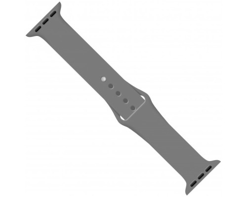 Ремінець до смарт-годинника Intaleo Silicone для Apple Watch 42/44 mm gray (1283126494352)