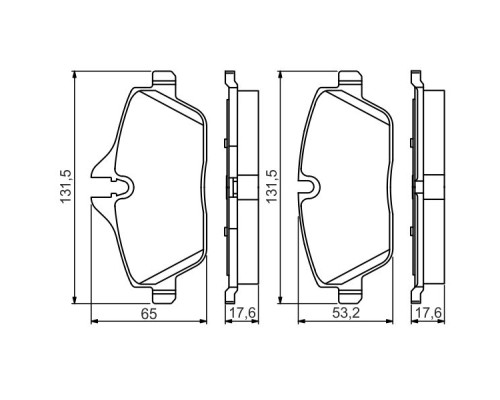 Гальмівні колодки Bosch 0 986 495 251