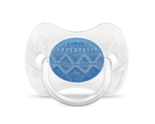 Пустушка Suavinex Couture 0-4 міс фізіологічна темно-синя (304211)