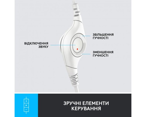 Навушники Logitech H390 USB White (981-001286)