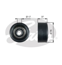 Ролик натягувача ременя Gates T38028