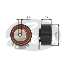 Ролик натягувача ременя Gates T43068