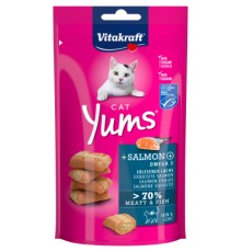 Ласощі для котів Vitakraft Yums лосось і Омега-3 40 г (4008239288233)