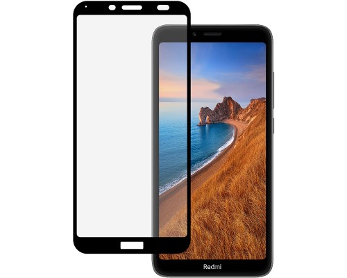 Скло захисне PowerPlant Full screen Xiaomi Redmi 7A, Black (GL607631)