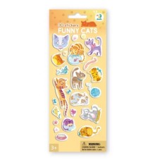 Стікер-наклейка DoDo 3D Кумедні котики (300845)